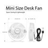 Picture of TriPole Small Desk Fan USB Powered Personal Fan 3 Speeds Strong Airflow Mini Fan 360°Rotation Portable Fan 5.1 Inch Table Fan for Home Office Bedroom Desktop, White, 4.9ft Cable