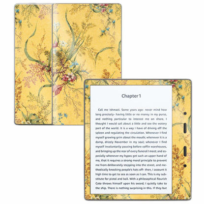 Picture of MightySkins Glossy Glitter Skin for Amazon Kindle Oasis 7" (9th Gen) - Yellow Marble End | Protective, Durable High-Gloss Glitter Finish | Easy to Apply, Remove, and Change Styles | Made in The USA