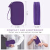 Picture of FYY Electronic Organizer, Travel Cable Organizer Bag Pouch Electronic Accessories Carry Case Portable Waterproof Double Layers All-in-One Storage Bag for Cable, Cord, Charger, Phone, Earphone Purple