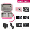 Picture of Boobowl Digital Camera Case Compatible with Yifecial/for EROOLU/for VAHOIALD/for Kaisoon/for Kodak Pixpro/for Canon PowerShot ELPH 180 190/ for Sony DSCW800 DSCW830 Kids Cameras -Light Pink