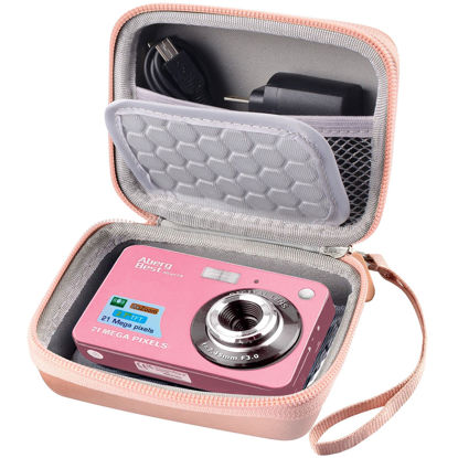 Picture of Digital Camera Case Compatible with Yifecial/for EROOLU/for VAHOIALD/for Kaisoon/for Kodak Pixpro/for Canon PowerShot ELPH 180 190/ for Sony DSCW800 DSCW830 Digital Cameras for Travel (Rose Gold)