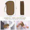 Picture of FYY Electronic Organizer, Travel Cable Organizer Bag Pouch Electronic Accessories Carry Case Portable Waterproof Double Layers All-in-One Storage Bag for Cable, Cord, Charger, Phone, Earphone Brown