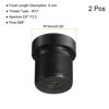 Picture of uxcell 2.1mm CCTV Camera Lens 5MP F2.0 FPV Wide Angle Security Camera Lens M12 Threaded Dia for IP Camera Panoramic, Black 2Pcs