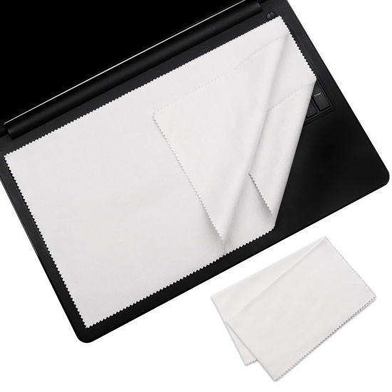 Picture of 2 Pack Microfiber Liner Cleaning Cloth for 15 15.6 16" HP/DELL/Lenovo/ASUS/Acer/Samsung/MSI/LG, etc with 15-16 inch laptops with Numeric keypad Keyboard Cloth