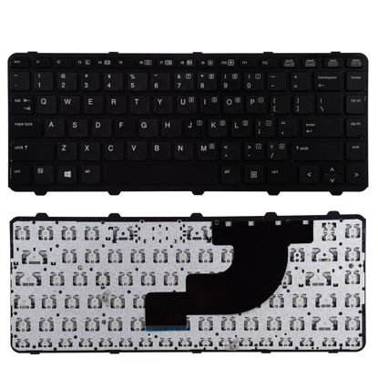 Picture of SUNMALL Replacement Keyboard Compatible with HP ProBook 640 G1 645 G1 738688-001 736653-001 V139426BS1 with Frame Black US Layout No Pointer No Backlight