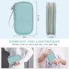 Picture of FYY Electronic Organizer, Travel Cable Organizer Bag Pouch Electronic Accessories Carry Case Portable Waterproof Double Layers Storage Bag for Cable, Charger, Phone, Earphone, Medium Size- Mint Green