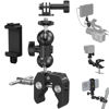 Picture of SMALLRIG Camera Mount Clamp Kit, Ball Head Magic Arm with Clamp, Super Clamp with Non-Slip Threads, for Gopro, Webcam, Camera, Phone, Monitor and Light 4373