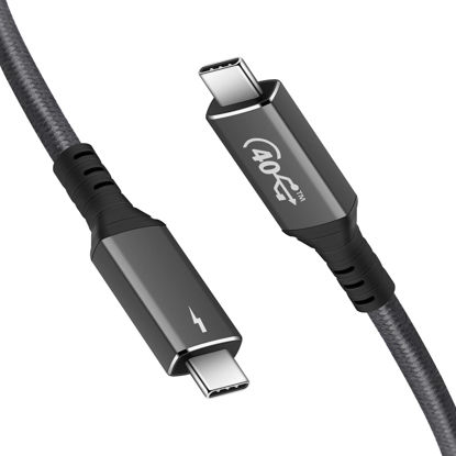 Picture of Hvcdso Thunderbolt 4 Cable 6.56 ft, Supports 120W Charging/40Gbps Data Transfer USB C to Cable, Perfect for iPhone, Type-C MacBook, iPad, Laptops Including Dell, Pro 2020, Huawei, HP, etc.