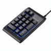 Picture of SurnQiee Backlit Numeric Keypad, USB Wired Number Pad 3 Colors Backlit Keyboard Extensions for Data Entry for Laptop, PC, Desktop