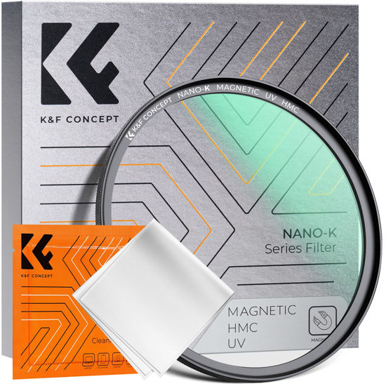 Picture of K&F Concept 72mm Magnetic MCUV Lens Protection Filter 18 Multi-Layer Coatings Ultra-Slim UV Lens Filter with Microfiber Cleaning Cloth for Camera Lens (K Series)