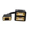 Picture of StarTech.com 1 ft. VGA to VGA Splitter Cable - M/F Dual Monitor Video Cable Splitter (VGASPL1VV) Black