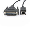 Picture of 0.98 ft RJ45 to DB25 Male Network Cable, DB25 Male to RJ45 Female Connection Cable 8P8C to DB25 Debugging Cable Network Switch Industrial Control Cable for Switch, Routers, Computers (0.3Meter)