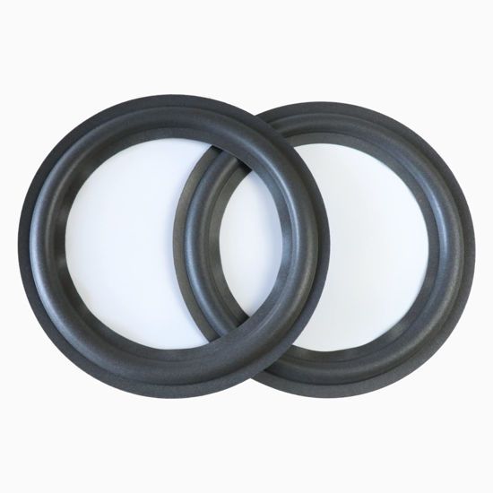 Picture of SPATHIPHYLLUM Rubber Ring 2PCS 6.5Inch Black Speaker Rubber Foam Edge Surround Rings Repair Kit for Speaker Repair or DIY