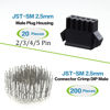 Picture of OCR 2.5mm Pitch JST SM Connector 2 3 4 5 Pin Male/ Female Housing Plug Connector Assortment Kit 560Pcs