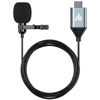 Picture of MAONO USB C Lavalier Microphone for iPhone 15, iPad, Android, Omnidirectional Condenser Lapel Mic for Recording, Interview, Video Podcast, Vlogging, YouTube, TikTok, UL11