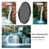 Picture of Lightdow ND Filter Adjustable Neutral Density Filter Variable ND2-ND1000 ND Lens Filter (1-10 Stops) for Camera Lens (58MM)