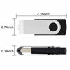 Picture of Aiibe 5 Pack 64GB USB Flash Drive 64 GB Flash Drives Thumb Drive Swivel USB Stick USB 2.0 Pen Drive (64G, 5 Mixed Colors: Black Red Yellow White Purple)