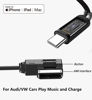 Picture of Hatuge USB C to AMI MMI Aux Cable for Apple iPhone 15 Compatible with Audi A3/A4/A5/A6/A7/A8/S4/S6/S8/Q5/Q7/R8/TT, USB-C to Car Aux Interface Dongle Compatible for VW CC Magotan (4FT)