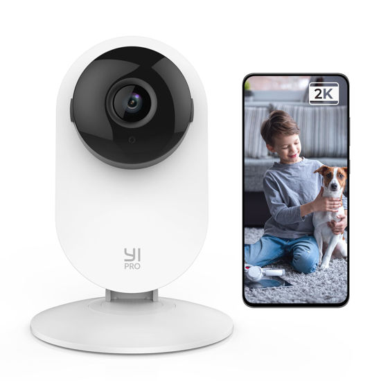 Picture of YI Pro 2K Home Security Camera, 2.4Ghz Indoor Camera with Person, Vehicle, Animal Smart Detection, Phone App for Baby, Pet, Dog Monitoring, Works with Alexa and Google Assistant