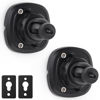 Picture of Mippko 2 Pack Speaker Wall Mount Holder for 1/4"-20 Threaded Keyhole,2 Pack Adaptors Compatible with Non 1/4"-20 Threaded Screw Holes,360°Rotation Adjustment Aluminum Alloy Mount,Black