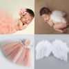 Picture of Newborn Girls Photo Prop Outfits Newborn Photography Props-Pink Tutu Skirt & Baby Girl Angel Wings Set- Newborn Photo Props Girl Newborn Girl Outfits for Photography