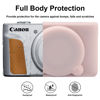 Picture of BOVKE Silicone Camera Case for Canon PowerShot SX740/ SX730 Digital Camera, SX740 Camera Soft Case Cover Rubber Camera Sleeve with Removable Lens Cover, Jelly Pink