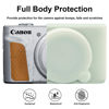 Picture of BOVKE Silicone Camera Case for Canon PowerShot SX740/ SX730 Digital Camera, SX740 Camera Soft Case Cover Rubber Camera Sleeve with Removable Lens Cover, Jelly Green