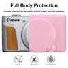 Picture of BOVKE Silicone Camera Case for Canon PowerShot SX740/ SX730 Digital Camera, SX740 Camera Soft Case Cover Rubber Camera Sleeve with Removable Lens Cover, Pink