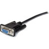 Picture of StarTech.com 2m Black Straight Through DB9 RS232 Serial Cable - DB9 RS232 Serial Extension Cable - Male to Female Cable (MXT1002MBK), 6.6 ft / 2m