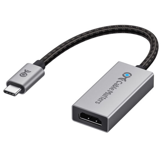 Picture of Cable Matters 48Gbps USB C to HDMI 2.1 Adapter, Support 8K 60Hz / 4K 240Hz HDR, Thunderbolt 4 to HDMI 2.1, HDMI 2.1 to USB C Adapter, Compatible with iPhone 15 - Maximum Resolution on Mac is 4K@60Hz