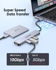 Picture of LENTION USB C Hub with 4K@60Hz HDMI, 2 USB C and 2 USB 3.2 Gen2 Transfer Data in 10Gbps Max, 100W Charging, for MacBook Pro, Mac Air, iPhone 15, Windows, More, Stable Driver Adapter (CE37, Space Gray)