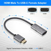 Picture of HDMI Male to USB-C Female Cable Adapter with USB C Power Cable,Uni-Directional HDMI (source) to Type C 3.1 (display) Converter,4K 60Hz Thunderbolt 3 Adapter for MacBook Pro,Microsoft Surface,Xreal Air