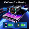 Picture of SYNCWIRE Bluetooth 5.3 FM Transmitter for Car, 48W PD & QC 3.0 Fast Charging Car Charger Bluetooth Car Kit, Wireless FM Radio Adapter, Deep Bass Music Player, Hands-Free Calling, Colorful LED Light