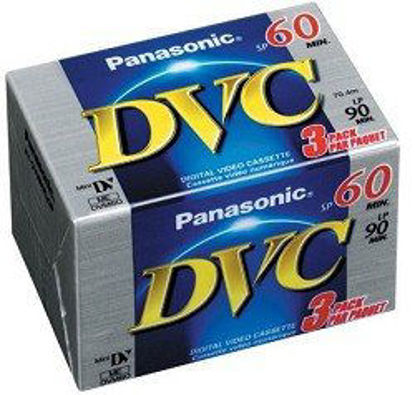 Picture of Panasonic AY-DVM60EJ3P Mini Digital Videocassette (60 Minute, 3 Pack)