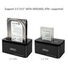 Picture of Unitek USB 3.0 to SATA External Hard Drive Docking Station for 2.5 3.5 Inch SATA I / II / III HDD SSD, Support UASP SATA 6TB 8TB, 12V2A Power Supply