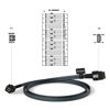 Picture of OIKWAN Internal Mini SAS HD SFF-8643 to Mini SAS SFF-8087 Cable, Internal Mini SAS HD Cable Compatible with RAID or PCI Express Controller(3.3ft/1M)