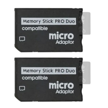 Picture of Skywin Memory Stick Pro Duo Adapter - 2 Pack Card Reader for PSP Memory Card Duo Adapter, Easy-to-Use Card Holder Compatible with Playstation Card, Camera, or Handycam