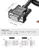 Picture of JUXINICE DB9 Female Connector to Bare Wire END, D-SUB 9 pin RS232 Serial Extension Cable Double shielde,DB9 to 9-Core Wires 10ft -Black