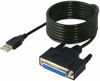 Picture of SABRENT USB 2.0 to DB25 IEEE-1284 Parallel Printer Cable Adapter [THUMBSCREWS Connectors] (CB-DB25)