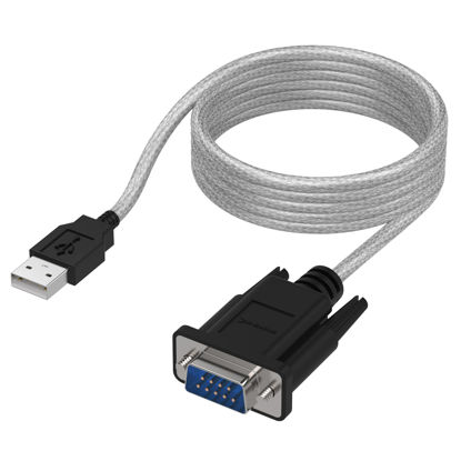 Picture of SABRENT 6-FT USB to RS-232 DB9 Serial 9 pin Adapter (Prolific PL2303) (SBT-USC6K)