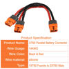 Picture of GELRHONR Short 12AWG XT60i to 2 x XT60i Parallel Cord,15Cm XT60i-F Female to Dual XT60i Female Splitter Cable for RC LiPO Ebike