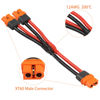 Picture of GELRHONR Short 12AWG XT60i to 2 x XT60i Parallel Cord,15Cm XT60i-F Female to Dual XT60i Female Splitter Cable for RC LiPO Ebike