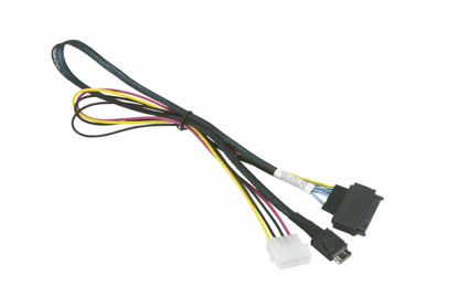 Picture of Supermicro 207802 Cable Cbl-sast-0956 55cm Oculink To Pcie Sff-8639 U.2 With Power Cable Bare