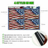 Picture of Debit Card Skin Cover Sticker - US Flag 4Pcs Credit Card Sticker Protecting & Personalizing Bank, EBT, Metro, Key Card - No Bubble, Slim, Waterproof, Removable