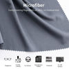 Picture of 4 Pack 16''x16'' Extra Large Microfiber Cleaning Cloths, K&F Concept Oversized Microfiber Cloths for TV Screen, Electronics, Laptops, Telescope, Computers, Eyeglasses, Gray