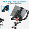 Picture of LZSIG Tablet Holder for Treadmill, Phone Stand Mount Clamp for Exercise Stationary Spin Bike Handlebar, Mic Stand Compatible with 4.7-13.5" iPad Pro/Air/Mini & iPhone