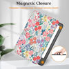 Picture of MonsDirect Compatible with Kindle Paperwhite 5th/6th/7th Generation Case 6" (Fits All 2012, 2013, 2015, 2016 Versions), Hand Strap Smart Auto Sleep/Wake&Magnetic Closure for Kindle Paperwhite, Floral