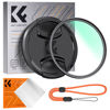 Picture of K&F Concept 82mm MC UV Lens Protection Filter with Lens Cap Cleaning Cloth Optical Glass Ultra Slim 18 Multi-Layer Coatings Camera Lens UV Filter (K-Series)