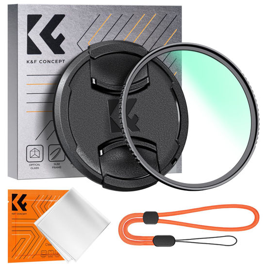 Picture of K&F Concept 82mm MC UV Lens Protection Filter with Lens Cap Cleaning Cloth Optical Glass Ultra Slim 18 Multi-Layer Coatings Camera Lens UV Filter (K-Series)