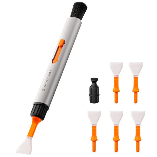 Picture of K&F Concept Lens Cleaning Pen Kit for APS-C CMOS & CCD Sensors, Lens Cleaner Pen with 6* APS-C Sensor Cleaning Rods for DSLR & Mirrorless Digital Cameras